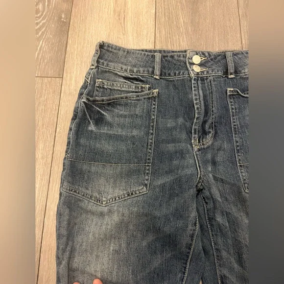 Anthropologie The Wanderer Mid-Rise Relaxed Jeans by Pilcro 27 - Picture 6 of 15